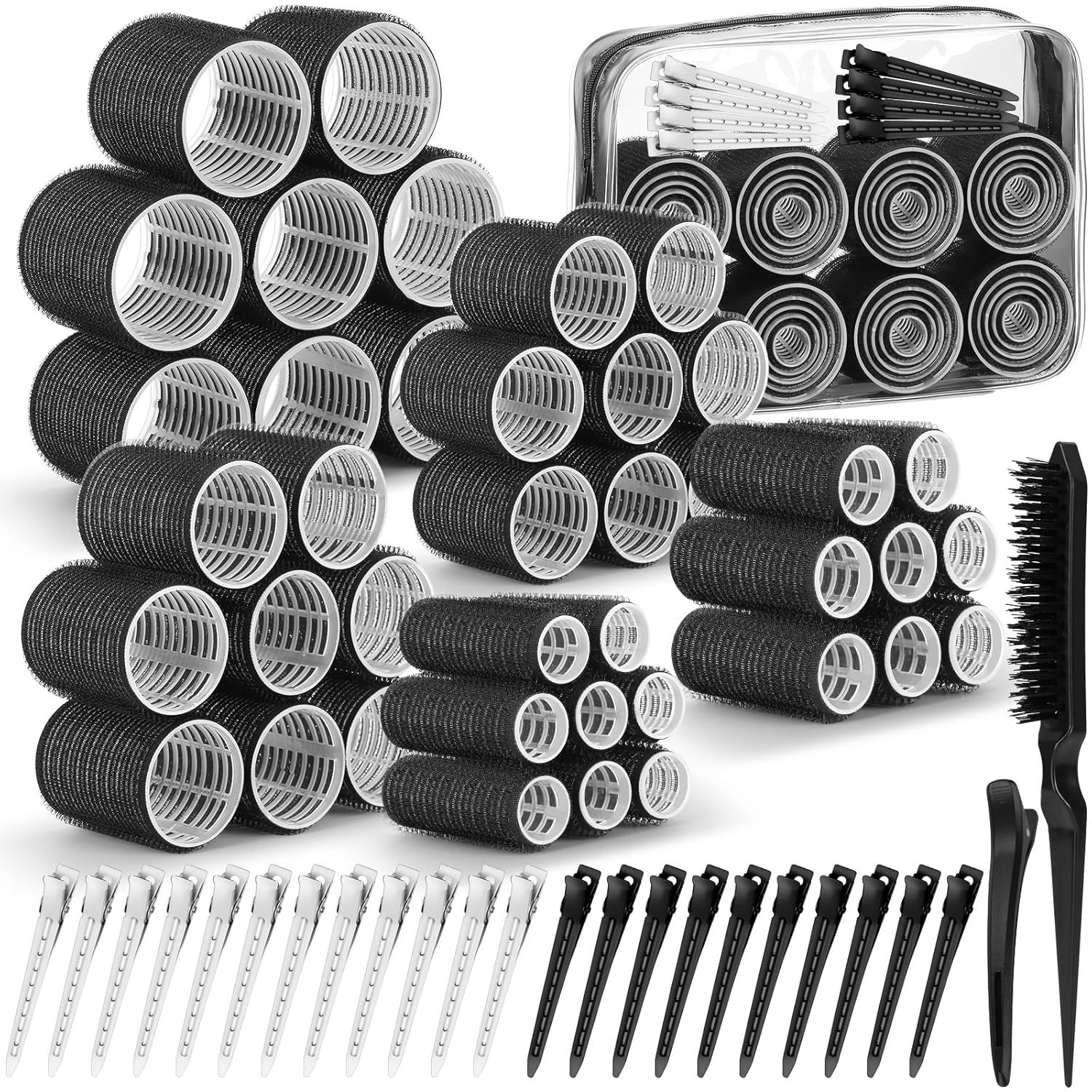 Set da 65 pezzi nero 5,5+4,5+4,0+3,5+2,5