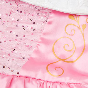 ชุดคอสตูมเจ้าหญิงโอโร่จากภาพยนตร์การ์ตูนยอดนิยมสำหรับเด็ก - ชุดเดรสผ้าฝ้ายสีชมพูสุดหรู สำหรับเด็กผู้หญิงอายุ <span class=keywords><strong>5</strong></span>-10 ปี ชุดคริสต์มาสธีมปราสาท - Product Image 4