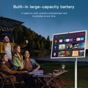 Không thấm nước Màn hình cảm ứng màn hình di động thông minh TV Android thông minh Màn hình hiển thị có thể sạc lại LCD đứng TV với bánh xe - Product Image 4