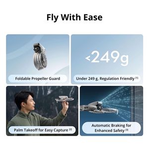 Dron con Cámara Original DJI Creator Shooting Flip RC-N3 de Nivel Básico con Video 4K HDR, Lanzamiento desde la Palma de la Mano y Kit de Protección Completa - Product Image 4