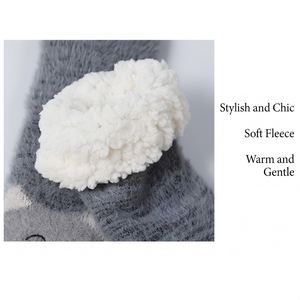 <span class=keywords><strong>Chaussettes</strong></span> d'hiver en polaire sherpa mignonnes, antidérapantes, moelleuses, chaudes, épaisses, en tricot thermique, <span class=keywords><strong>chaussettes</strong></span> pantoufles, cadeaux de Noël pour femmes - Product Image 6
