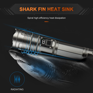 Linterna Táctica LED WOSEN con Pantalla Inteligente, Luz Potente, Resistente al Agua IP66, Recargable, Más de 1000 Lúmenes, Haz de Luz Ajustable - Product Image 5