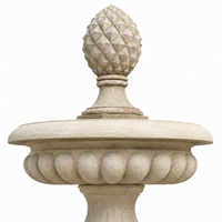 Fuente de jardín exterior con esculturas de figuras clásicas y fuente de agua de mármol arenisca amarilla para plaza