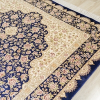 152x244cm tapis en soie personnalisés noués à la main grande taille grands tapis doux intérieur pour salon grands tapis persans