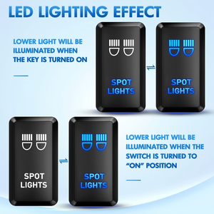 <span class=keywords><strong>12V</strong></span> basma düğmesi açık/kapalı Rocker anahtarı kiti ile bağlayıcı tel 1.54 \ "X 0.83 \" yedek nokta arabalar için ışıklar - Product Image 5