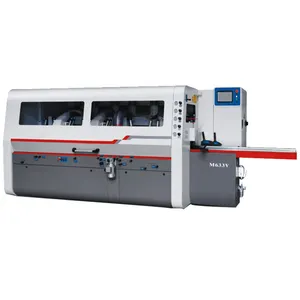 STR 6-Spindle CNC Planer Moulder 4-sisi dengan tampilan HMI untuk perencanaan kayu dan cetakan