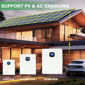 แบตเตอรี่สำรองพลังงานสำหรับบ้านแบบตั้งพื้น 5KWH 10KWH คุณภาพสูง พร้อมอินเวอร์เตอร์ แบตเตอรี่ลิเธียมไอออนโซลาร์ <span class=keywords><strong>Lifepo4</strong></span> 51.2V พร้อมล้อเลื่อน - Product Image 6
