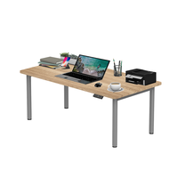 Table ergonomique à 4 pieds, à moteur unique, réglable en hauteur, bureau électrique debout, bureau d'ordinateur élévateur