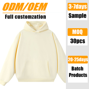 เสื้อฮู้ดดี้ผู้ชายพรีเมียม ผ้าฟลีซหนานุ่ม 400 กรัม ผ้าฝ้าย 100% ทรงโอเวอร์ไซส์ รับสกรีนโลโก้ตามสั่ง ขายส่ง - Product Image 1