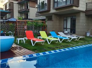 Mới nóng bán ngoài trời bền Tất cả thời tiết đơn giản Sun Lounger Set giải trí khách sạn hiện đại hồ bơi ghế Sun loungers - Product Image 6
