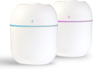 Ultrasonic Mini Portable USB Powered Humidifier ABS Material 220ml Capacity <36dB Quiet 7-color <b>LED</b> <b>Light</b> Household Car Diffuser - Product Image 3