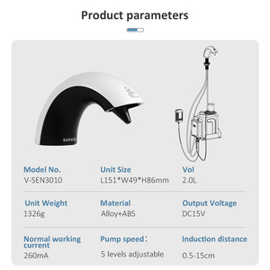 Phòng Tắm Touchless Tự Động Vòi Nước Rửa Tay Cảm Biến Bọt Chất Lỏng Xà Phòng Dispenser - Product Image 6