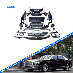 Kit de carrocería completo, parachoques delantero y trasero, faldones laterales, alerones para Bentley Flying Spur, modificado de antiguo a nuevo, kit de carrocería 24. - Product Image 6