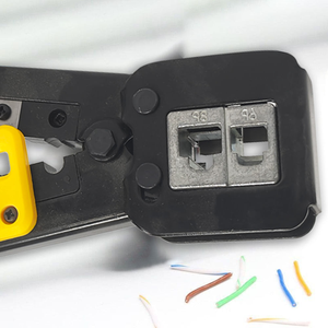 Alicate crimpador y pelacables para cable de red 23 AWG 6P 8P Cat5e Cat6 RJ45, herramienta de crimpado DIY - Product Image 3