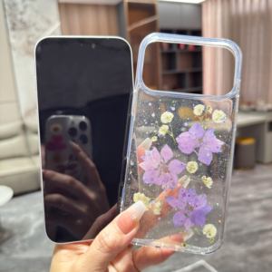 <span class=keywords><strong>Cover</strong></span> per Cellulare Antiurto in Resina con Fiori Naturali <span class=keywords><strong>Viola</strong></span>, Produzione OEM ODM, per <span class=keywords><strong>iPhone</strong></span> 17 16 15 <span class=keywords><strong>Pro</strong></span> <span class=keywords><strong>Max</strong></span> <span class=keywords><strong>14</strong></span> 11 - Product Image 5