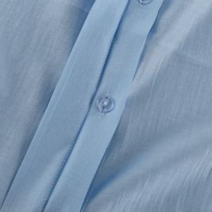 Blusas y Camisas con Logotipo Personalizado OEM para Mujer, Casuales, Lisas o a Rayas, Cuello Camisero, Manga Larga, Camisa de Algodón para Mujer, OOTD - Product Image 3