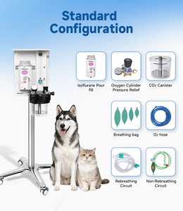 Appareils d'anesthésie inhalatoire vétérinaire portables pour les hôpitaux vétérinaires, les cliniques, les cliniques vétérinaires, système d'anesthésie - Product Image 5