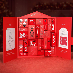 Caja de Calendario de Adviento Navideño Ecológica, Caja de Regalo Magnética, Caja de Embalaje de Papel Rígido, Ahorro de <span class=keywords><strong>Espacio</strong></span> para Envío de Ropa - Product Image 2