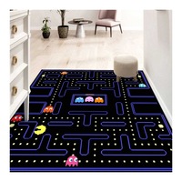 Tapis de sol antidérapant et lavable à thème dessin animé pour manette de jeu vidéo imprimée en 3D, taille personnalisée, pour salon, table basse, porte, chambre, 1 pièce