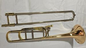 Trombone en laiton laqué or en clé de Sib Flat Performance professionnelle de haute qualité JYTB - Product Image 3