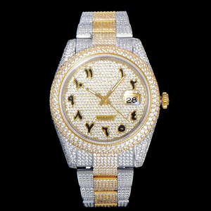 Reloj Mecánico de Buceo de Súper Calidad, 41 mm, Fábrica TW, Acero 904L, Movimiento 2824, Dos Tonos, Cielo Estrellado Dorado, Diamantes de Imitación - Product Image 1