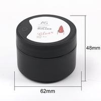 AS Gel UV de construction pour ongles, crème de gel d'extension haute capacité 50ml, non-coulant, dur, pour sculpture, marque privée