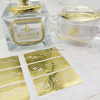 Autocollant de logo en métal transparent de précision électroformé personnalisé |   Étiquette adhésive ultra-fine en nickel pour emballage de luxe