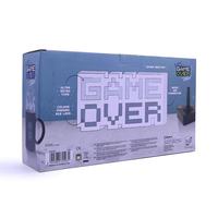 Lampe LED idéale pour P-Station avec commande vocale et couleurs changeantes, lampe de bureau GAME OVER pour les fans de jeux, lumière d'ambiance