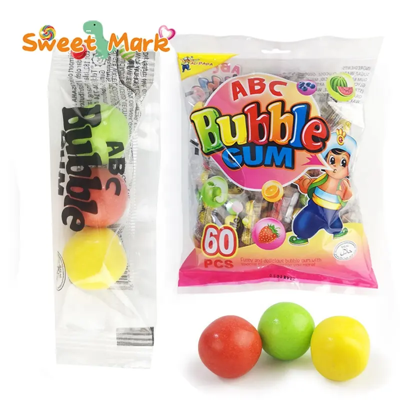 Frucht geschmack Bubble Gum Ball Halal Süßigkeiten Kinder Süßigkeiten