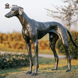 Ornement de jardin Statue de lévrier en bronze à vendre - Product Image 5