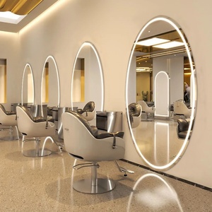 LE Beauty and Hair Salon Special With Led Light <b>Wall</b> Mounted Hair Cutting <b>Mirror</b> Salon <b>Mirror</b> - Product Image 1