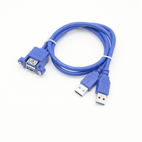 Câble USB 3.0 personnalisé à angle droit à 90 degrés Cordon de câble d'extension de données Micro USB Type B