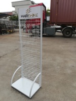 Magasin de détail maille métal grille panneau suspendu batterie sèche support produits présentoir