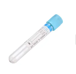 Factory PET Glass PP Material Sodium Citrate Double layer vacuum blood collection tube PT tube