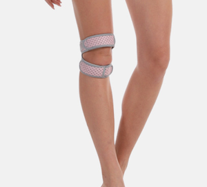 Genouillères à compression réglable perforées avec sangle <span class=keywords><strong>pour</strong></span> <span class=keywords><strong>la</strong></span> rotule, idéales <span class=keywords><strong>pour</strong></span> le saut à <span class=keywords><strong>la</strong></span> corde, le basketball et <span class=keywords><strong>la</strong></span> course en extérieur - Product Image 6