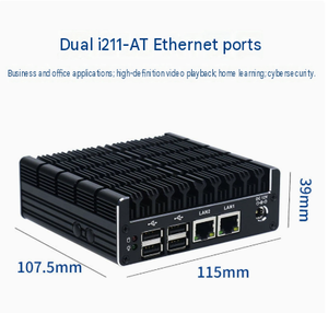 Mini PC Industrial Intel Core i9 i7 de 13ª Generación N12H-E 4K 60Hz con Doble Pantalla, Doble COM RS232 RS485 12-24V para Señalización Digital e IoT - Product Image 5