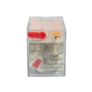 ไวด์ มุลเลอร์ DRM270730LT (หมายเลขสั่งซื้อ) 7760056076) รีเลย์อินเทอร์เฟซปลั๊กอิน DRM รุ่น D-SERIES, หน้าสัมผัส CO 2 จุด, ชุบทองแบบ AgNi Flash - Product Image 1