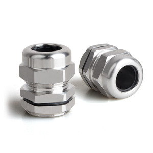 Indetech Conector Marino Impermeable IP65 de Acero Inoxidable M10x1 con Cabeza Fija Roscada Metálica - Product Image 1