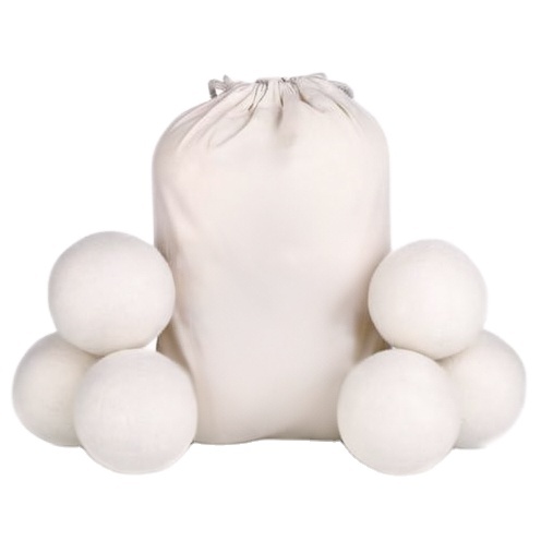 3+pcs Wool Dryer Balls 100% New Zealand Wool Reusable Laundry Balls Eco Friendly Fabric Softener Replace Dryer Sheets OEM