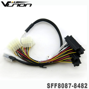 Mini SAS 36 SFF-8087 đến (4) SFF-8482 kết nối với <span class=keywords><strong>SATA</strong></span> điện 1m - Product Image 2