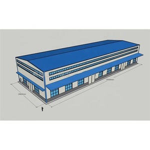 Vendita calda struttura prefabbricata struttura del telaio costruzione prefabbricata struttura in acciaio magazzino luce in lega di alluminio finestra o Pvc - Product Image 3