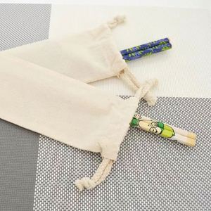 Custom Logo Eco-Friendly Recycled Organic Cotton Reusable Packing <b>Drawstring</b> <b>Pouch</b> Bags for Shopping for Jewelry Cosmetics Gifts - Product Image 2