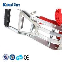 KingRoy-Correa de trinquete para amarre de carga, 50mm, 5ton, hebilla larga STF, popular en Europa