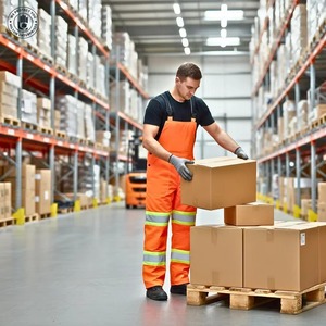 Hi Vis <b>Waterproof</b> Polyester Bib Overalls Unisex <b>Work</b> Coverall with Reflective Tape Thermal Safety ANSI/ISEA 107-2020 Certified - Product Image 3