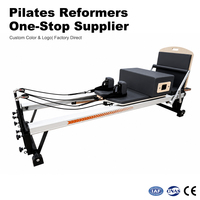 Équipement de Pilates Reformer V2 Max personnalisable pour studio de Pilates, salle de sport à domicile, club de fitness avec ensemble d'accessoires de plateforme de saut