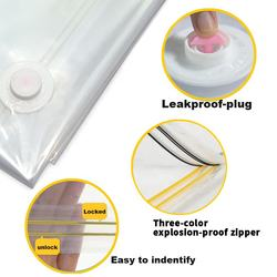 Offre Spéciale Sacs <span class=keywords><strong>de</strong></span> rangement sous vide pour vêtements peu encombrants Sacs <span class=keywords><strong>de</strong></span> rangement sous vide scellés sous vide avec pompe à main - Product Image 5