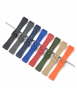 Correa de Reloj de Goma de 18 mm, Transpirable, Compatible con C Asio A168/A158/159/F84/F91W, Deportiva, Resistente al Agua, TPU, Universal para Hombre, Repuesto - Product Image 2