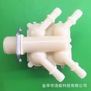 วาล์วระบายน้ำสี่ทางอัตราการไหลสูงสำหรับเครื่องเครื่องดื่ม แรงดันน้ำต่ำ 0-0.02 เมกะปาสคาล ทางเข้าหนึ่งทาง ทางออกสี่ทาง - Product Image 3