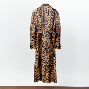 <span class=keywords><strong>Trench</strong></span> in <span class=keywords><strong>pelle</strong></span> leopardato con cintura classica da donna NAFA personalizzato - Product Image 2