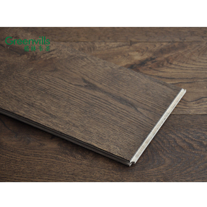Rovere ingegnerizzato al 100% in vero legno di colore scuro, parquet in legno massello, pavimenti in legno naturale - Product Image 2